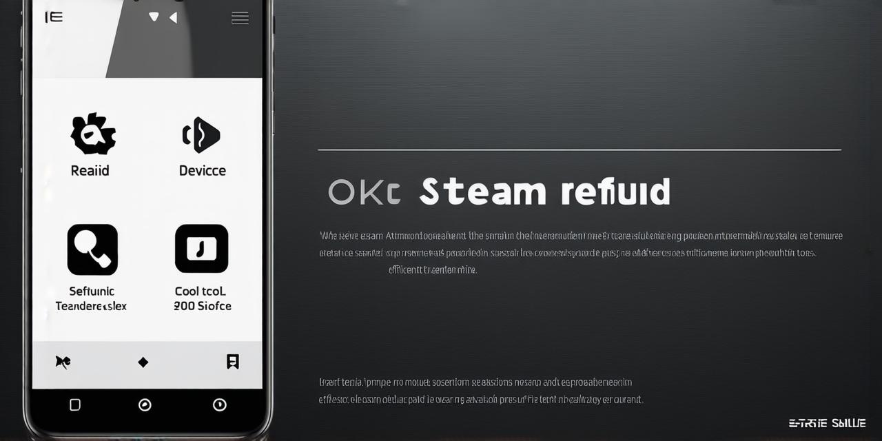 How do you refund a game on Steam using a mobile device?